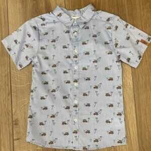 Deux Par Deux Printed Surf Shirt